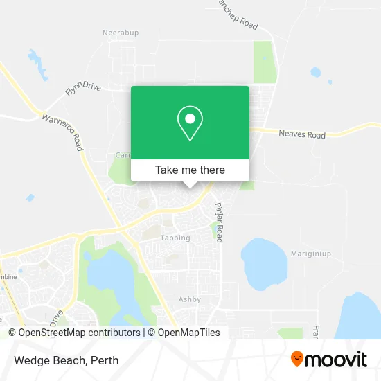 Mapa Wedge Beach