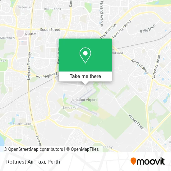Rottnest Air-Taxi map