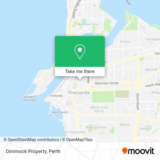 Mapa Dimmock Property