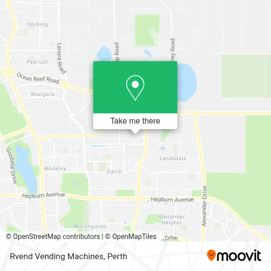 Mapa Rvend Vending Machines