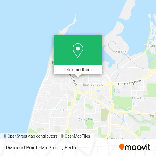 Mapa Diamond Point Hair Studio