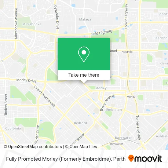 Mapa Fully Promoted Morley (Formerly Embroidme)