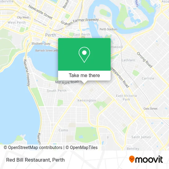 Mapa Red Bill Restaurant