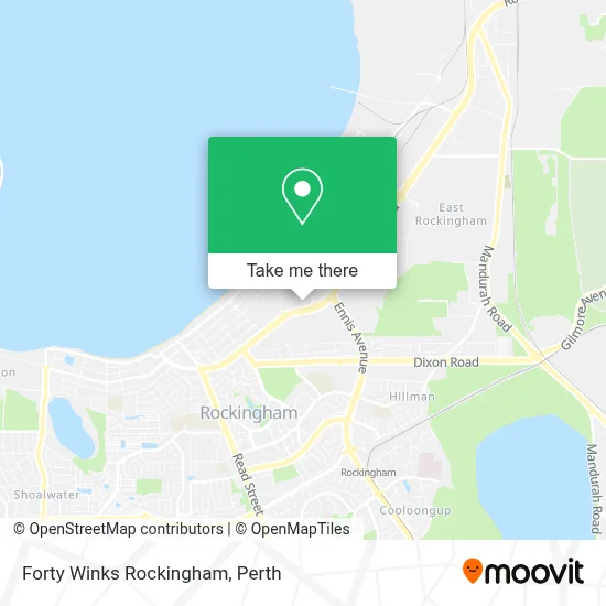 Mapa Forty Winks Rockingham