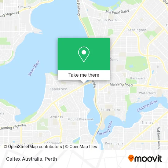 Mapa Caltex Australia