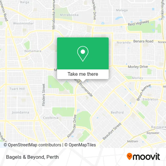 Mapa Bagels & Beyond