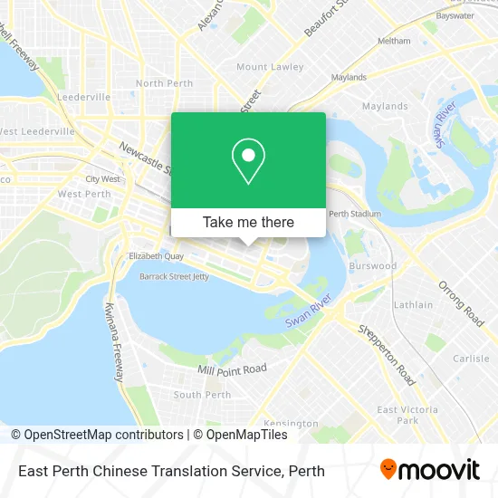 Mapa East Perth Chinese Translation Service