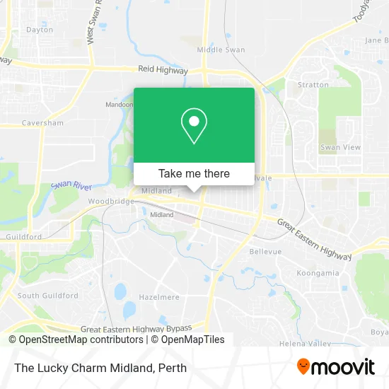 The Lucky Charm Midland map