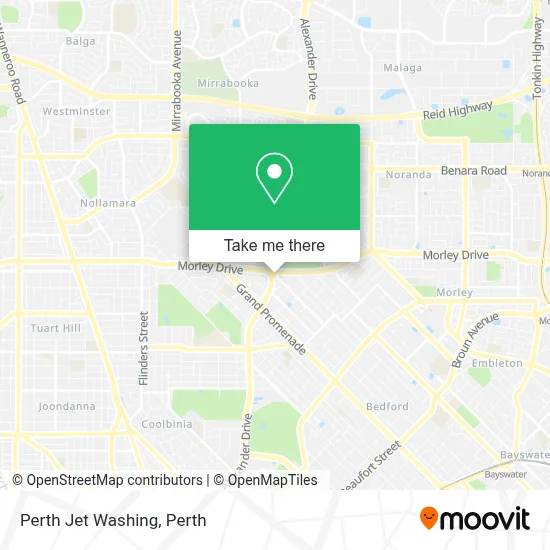 Mapa Perth Jet Washing