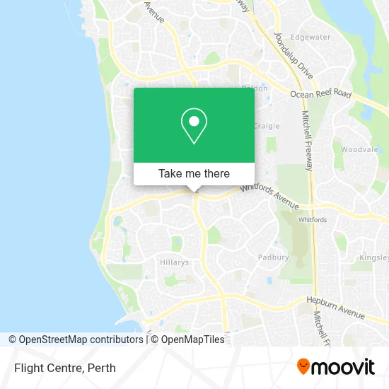 Mapa Flight Centre