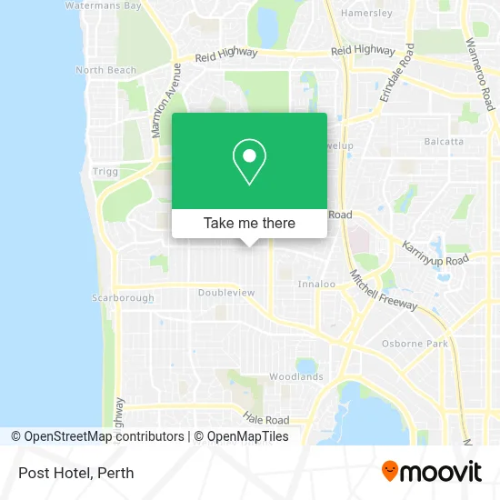 Mapa Hotel Post