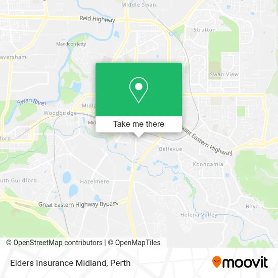 Mapa Elders Insurance Midland
