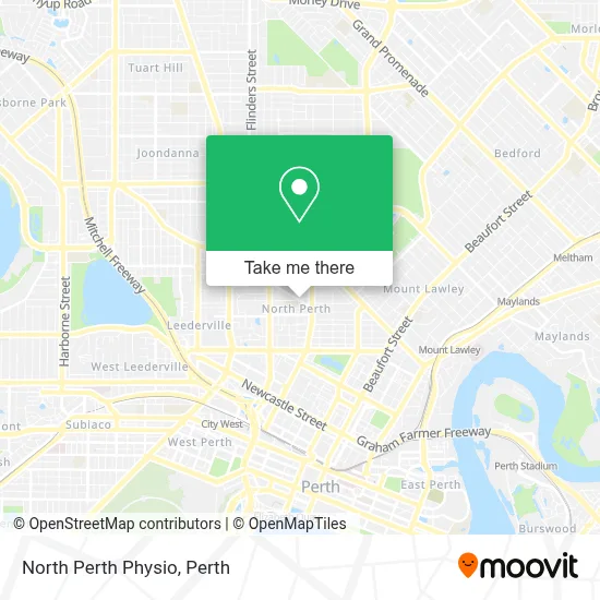 Mapa North Perth Physio