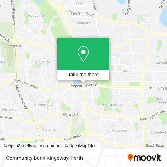 Mapa Community Bank Kingsway