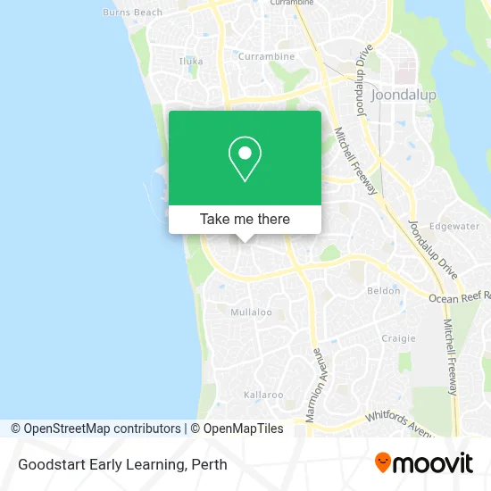 Mapa Goodstart Early Learning