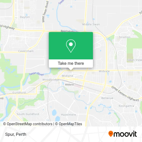 Mapa Spur