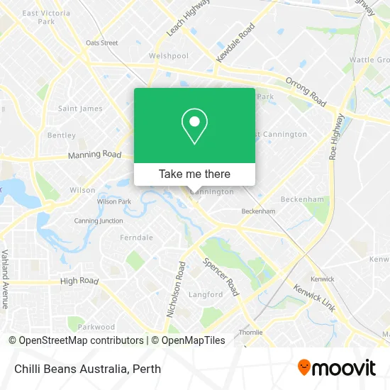Mapa Chilli Beans Australia