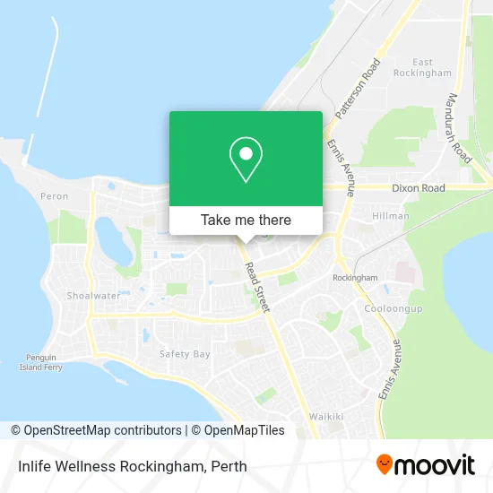 Mapa Inlife Wellness Rockingham