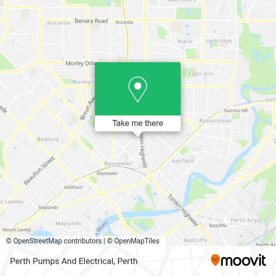 Mapa Perth Pumps And Electrical