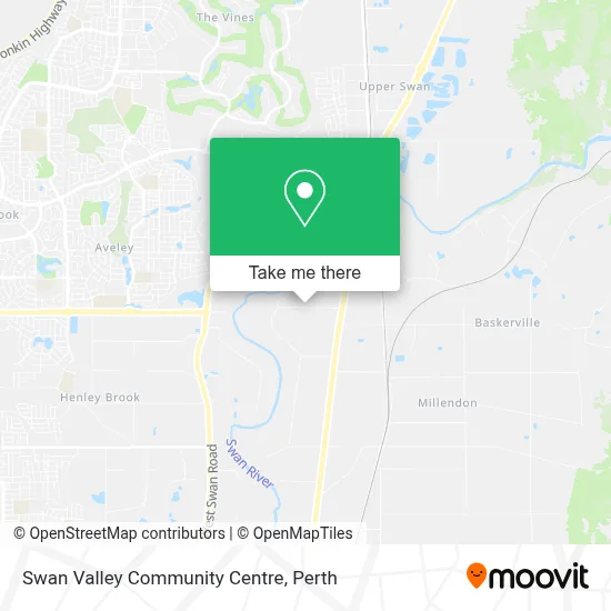 Mapa Swan Valley Community Centre