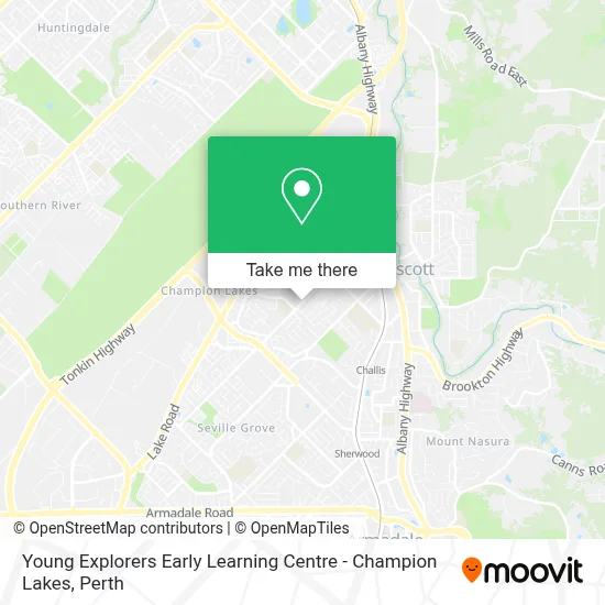 Young Explorers Early Learning Centre - Champion Lakes map