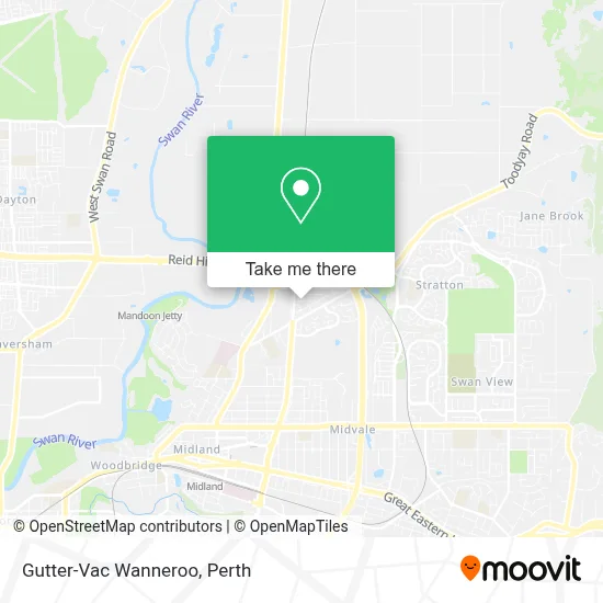 Mapa Gutter-Vac Wanneroo