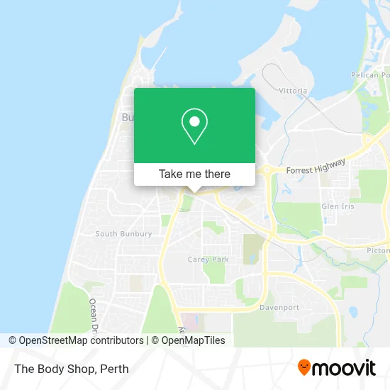 Mapa The Body Shop