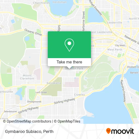 Mapa Gymbaroo Subiaco