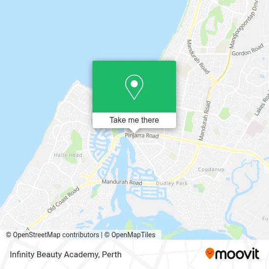Mapa Infinity Beauty Academy