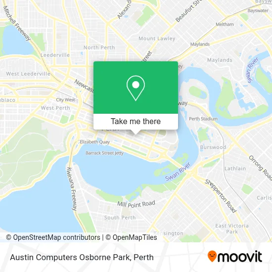 Mapa Austin Computers Osborne Park