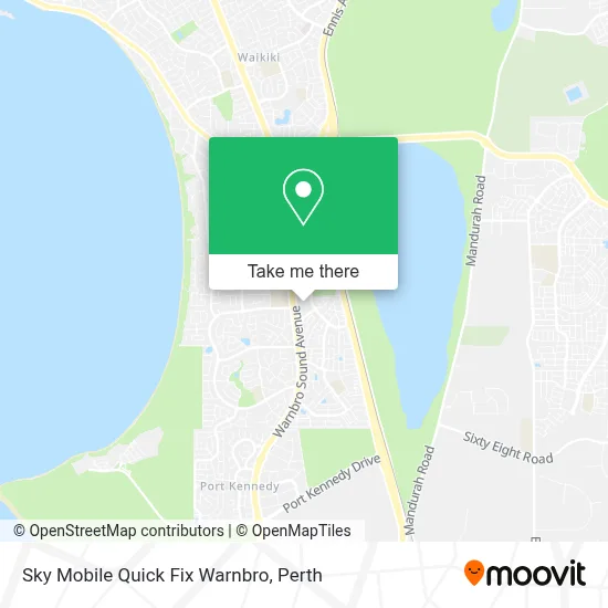 Mapa Sky Mobile Quick Fix Warnbro