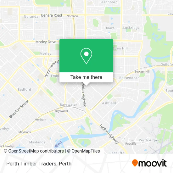 Perth Timber Traders map