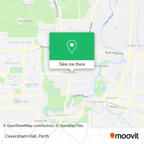 Mapa Caversham Hall