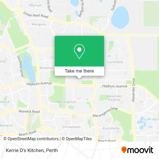 Mapa Kerrie D's Kitchen
