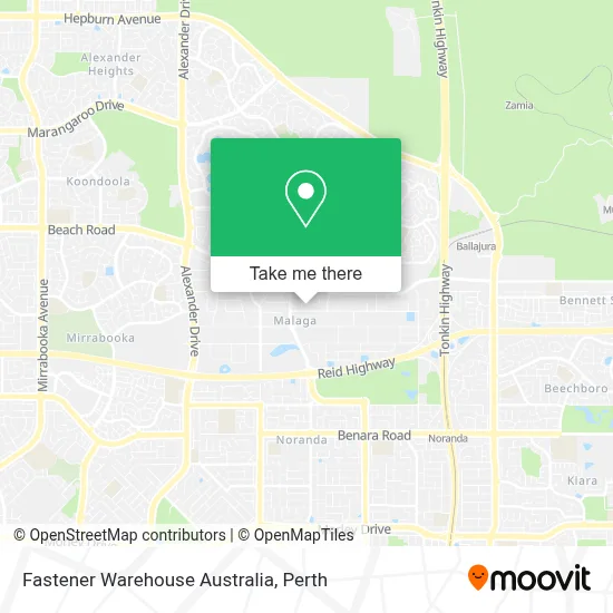Mapa Fastener Warehouse Australia