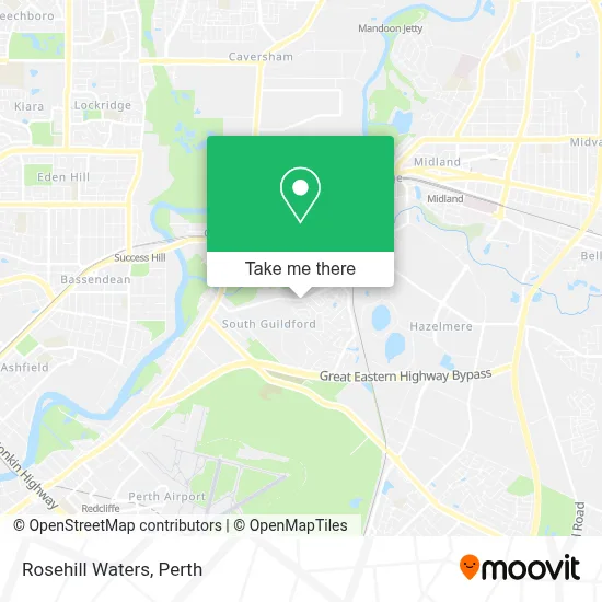 Mapa Rosehill Waters