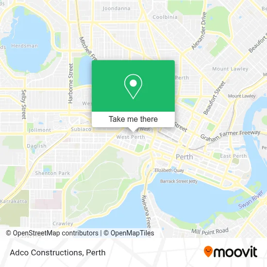 Mapa Adco Constructions