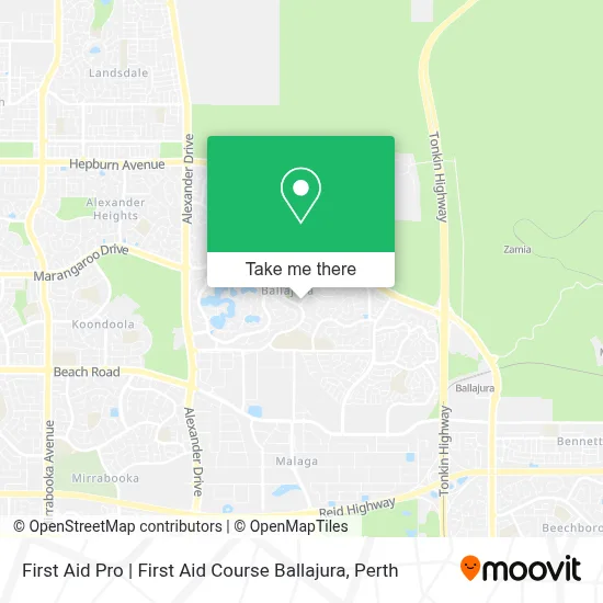 Mapa First Aid Pro | First Aid Course Ballajura