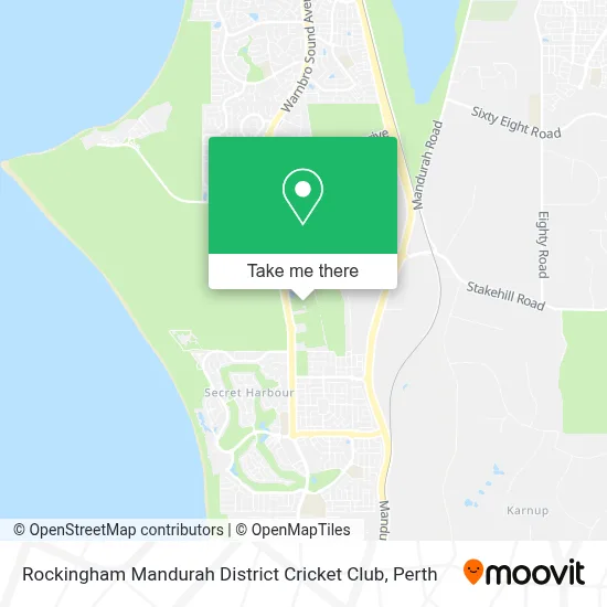 Rockingham Mandurah District Cricket Club map