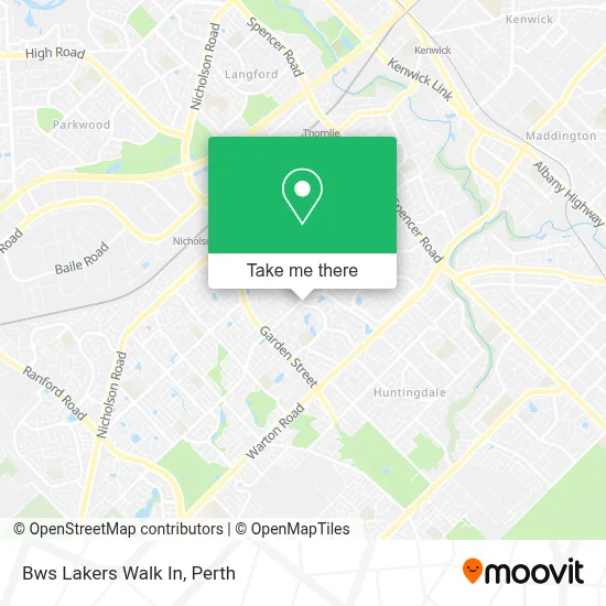 Mapa Bws Lakers Walk In