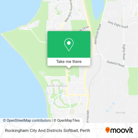 Rockingham City And Districts Softball map