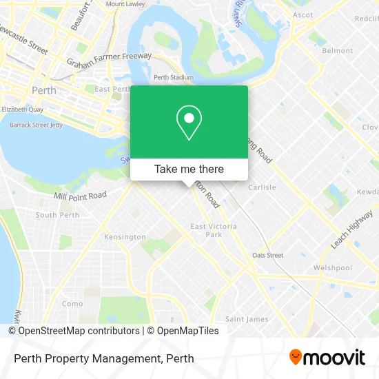 Mapa Perth Property Management
