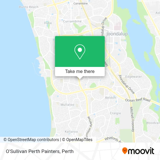 Mapa O'Sullivan Perth Painters