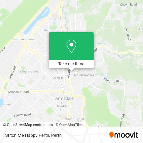 Mapa Stitch Me Happy Perth