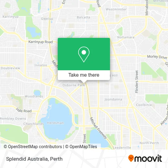 Mapa Splendid Australia