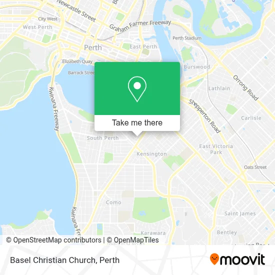Mapa Basel Christian Church