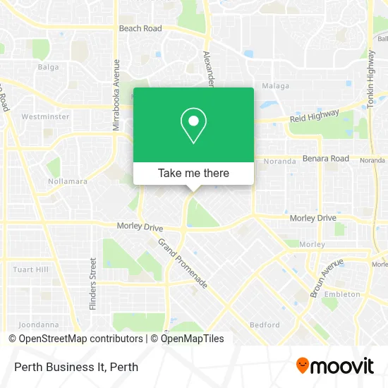 Mapa Perth Business It