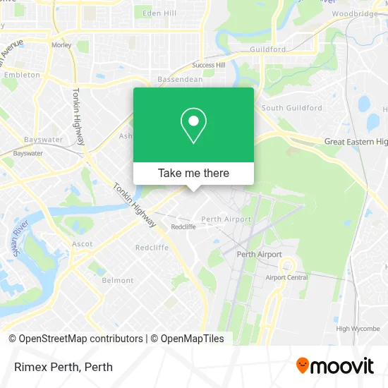 Rimex Perth map