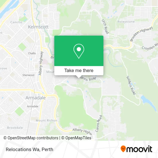 Mapa Relocations Wa