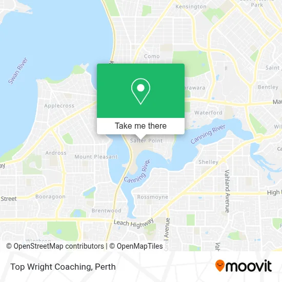 Mapa Top Wright Coaching